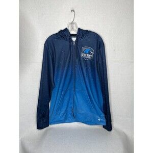 Utah State Eastern Eagles Size L  University Zip Up Hoodie Blue
